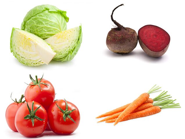 Kål, rødbeder, tomater og gulerødder er overkommelige grøntsager for at øge mandlig styrke